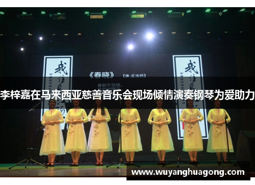 李梓嘉在马来西亚慈善音乐会现场倾情演奏钢琴为爱助力